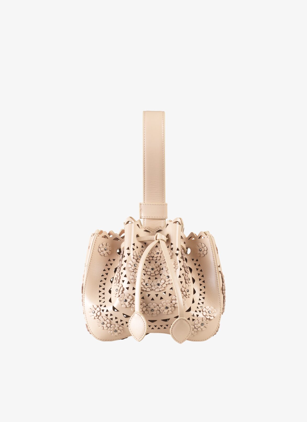 ROSEMARIE MINI CUIR LUX NEW VIENNE FLEUR BEIGE BIJOUX ALAÏA BEIGE  ROSEMARIE MINI CUIR LUX NEW VIENNE FLEUR BEIGE BIJOUX